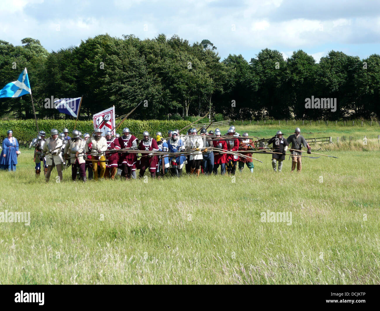 500. Jahrestag der Schlacht von Flodden, Flodden Field, Etal Grafschaft Northumberland, in der Nähe von Ford Castle, England, Großbritannien Stockfoto