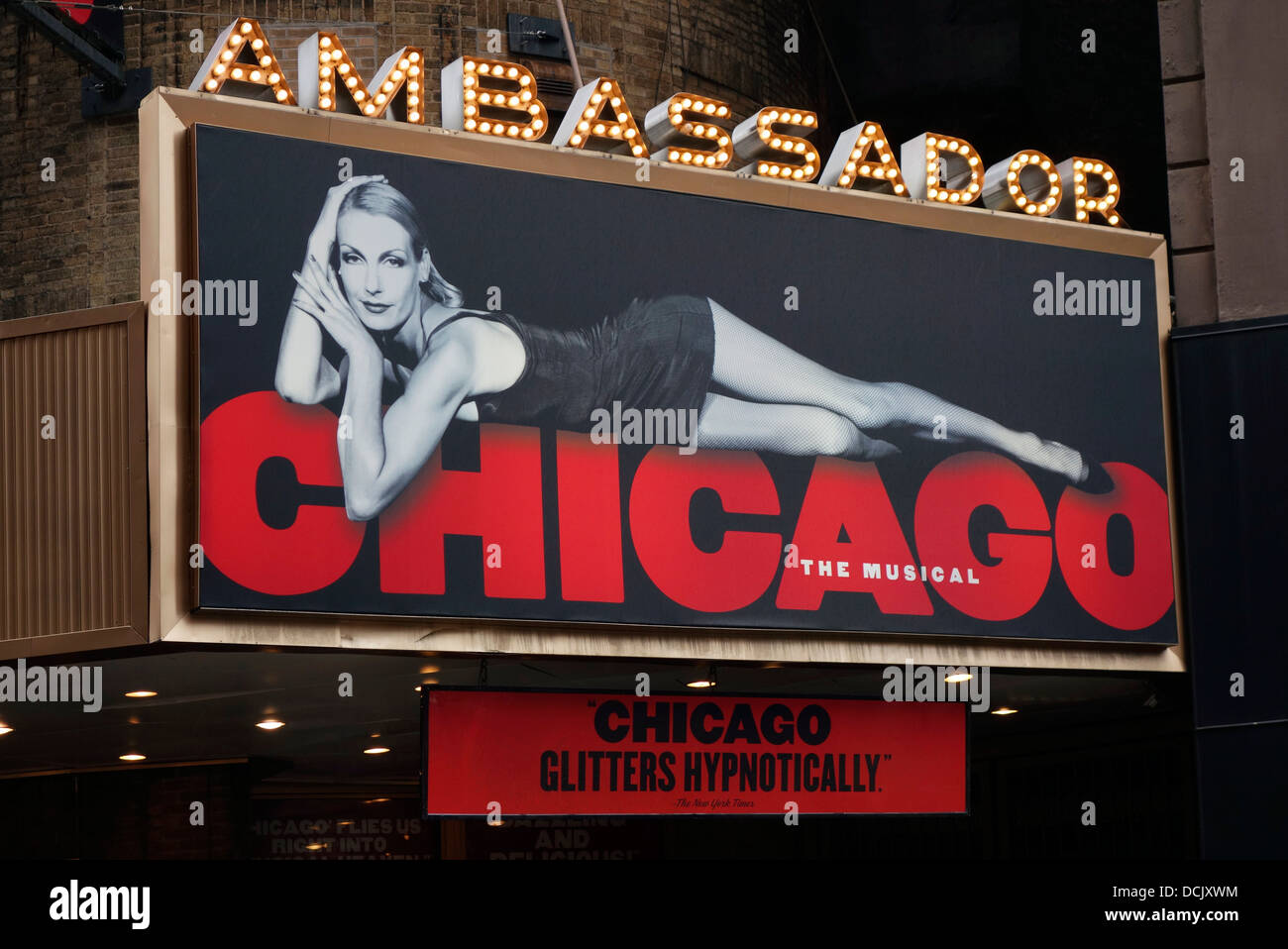 Chicago im Ambassador theater Stockfoto