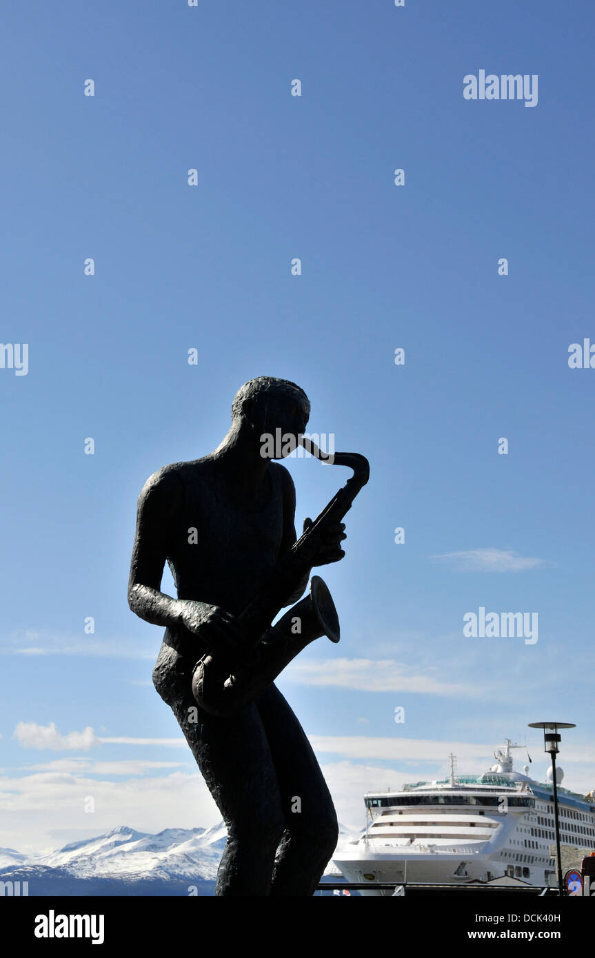 Der Jazz junge, Molde, Norwegen Stockfoto