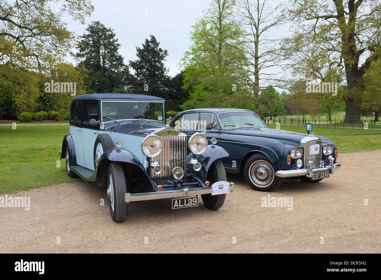 Oldtimer Rollen Royse & Bentley Stockfoto