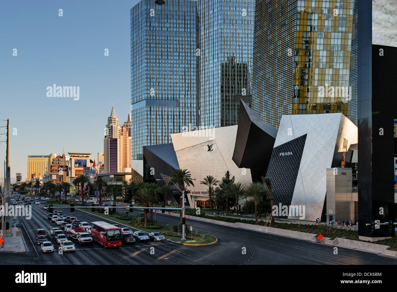 Kristalle-Geschäfte im City Center, South Las Vegas Boulevard, Las Vegas, Nevada, USA Stockfoto