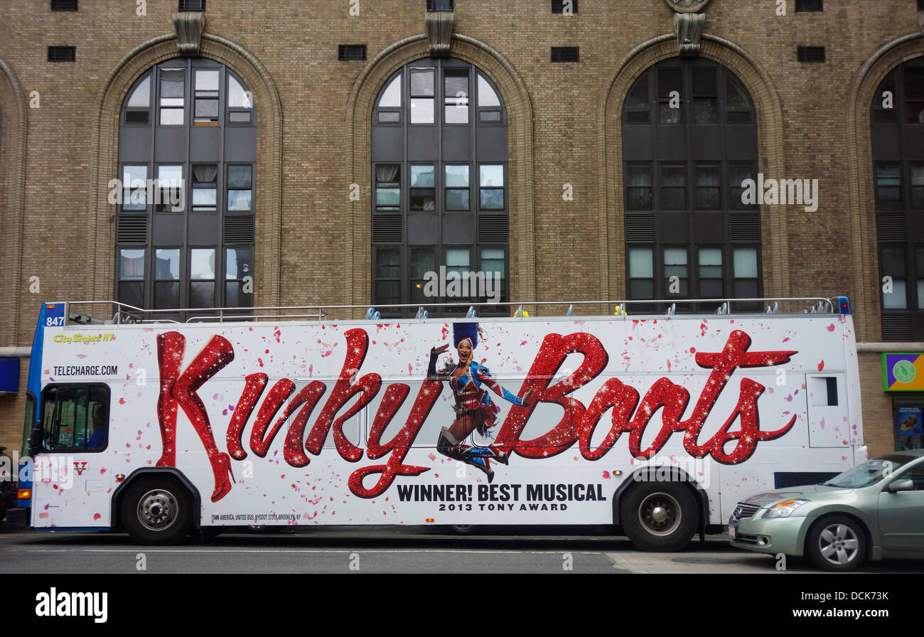 Kinky Boots im Al Hirschfeld theater Stockfoto