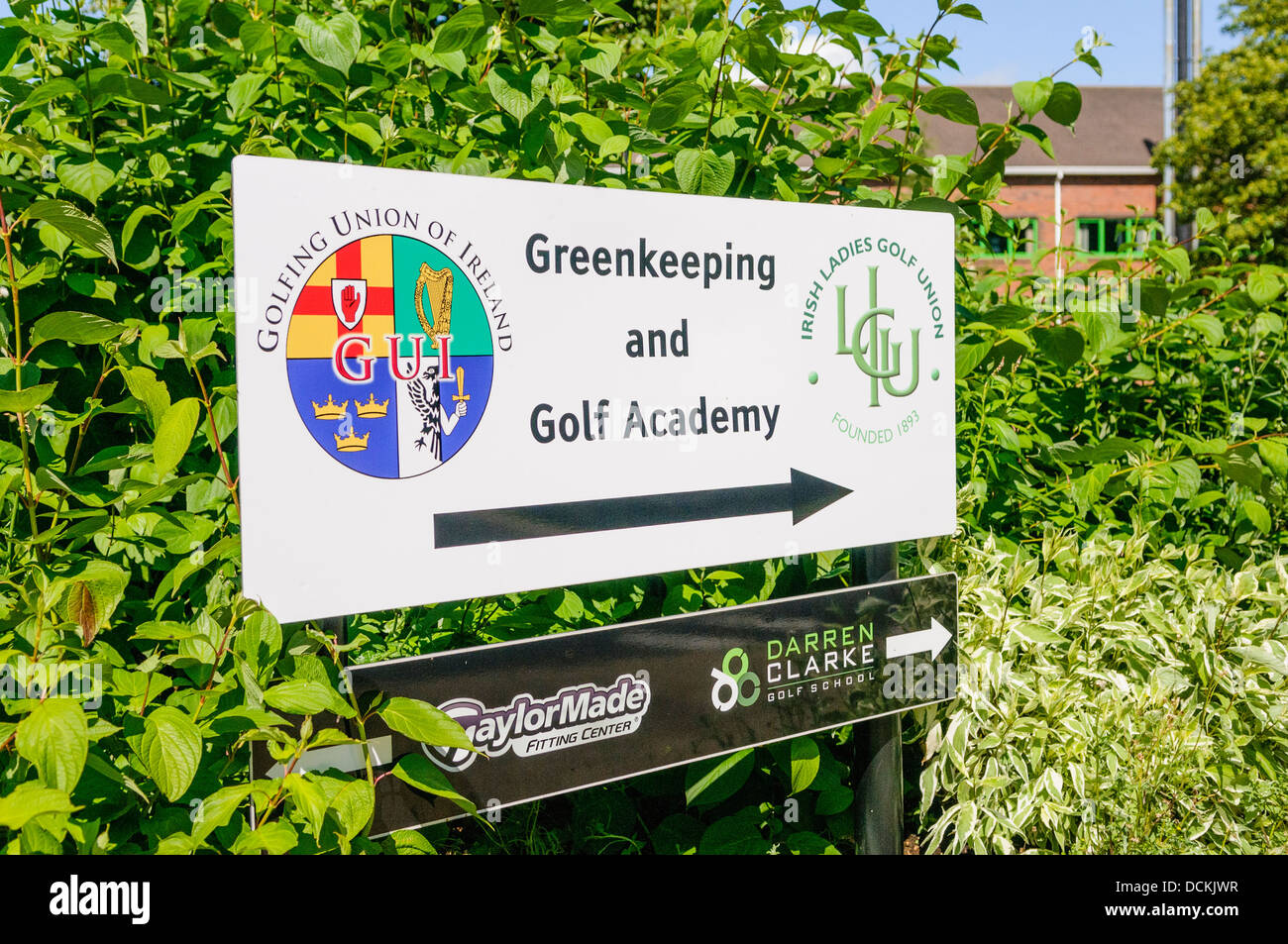 Greenkeeping und Golfakademie am College of Agriculture, Food und ländlichen Unternehmen (CAFRE), Greenmount Campus Stockfoto