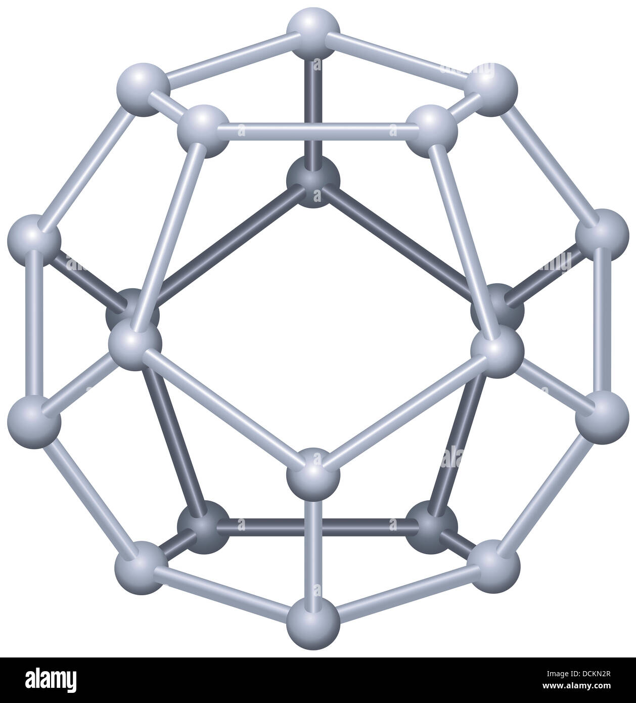 Dodekaeder - platonischen Festkörper Stockfoto
