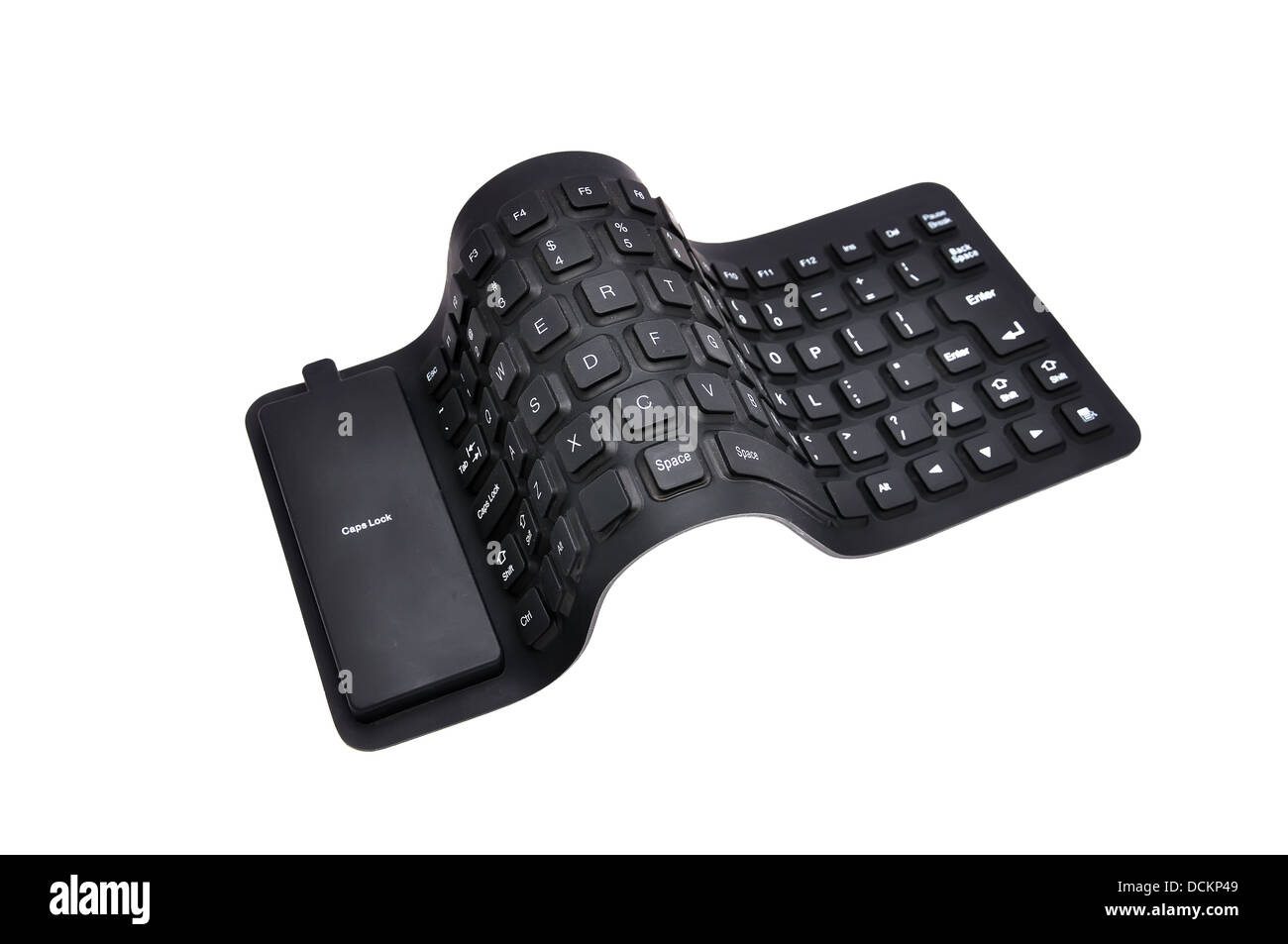 Kautschuk-Tastatur Stockfoto