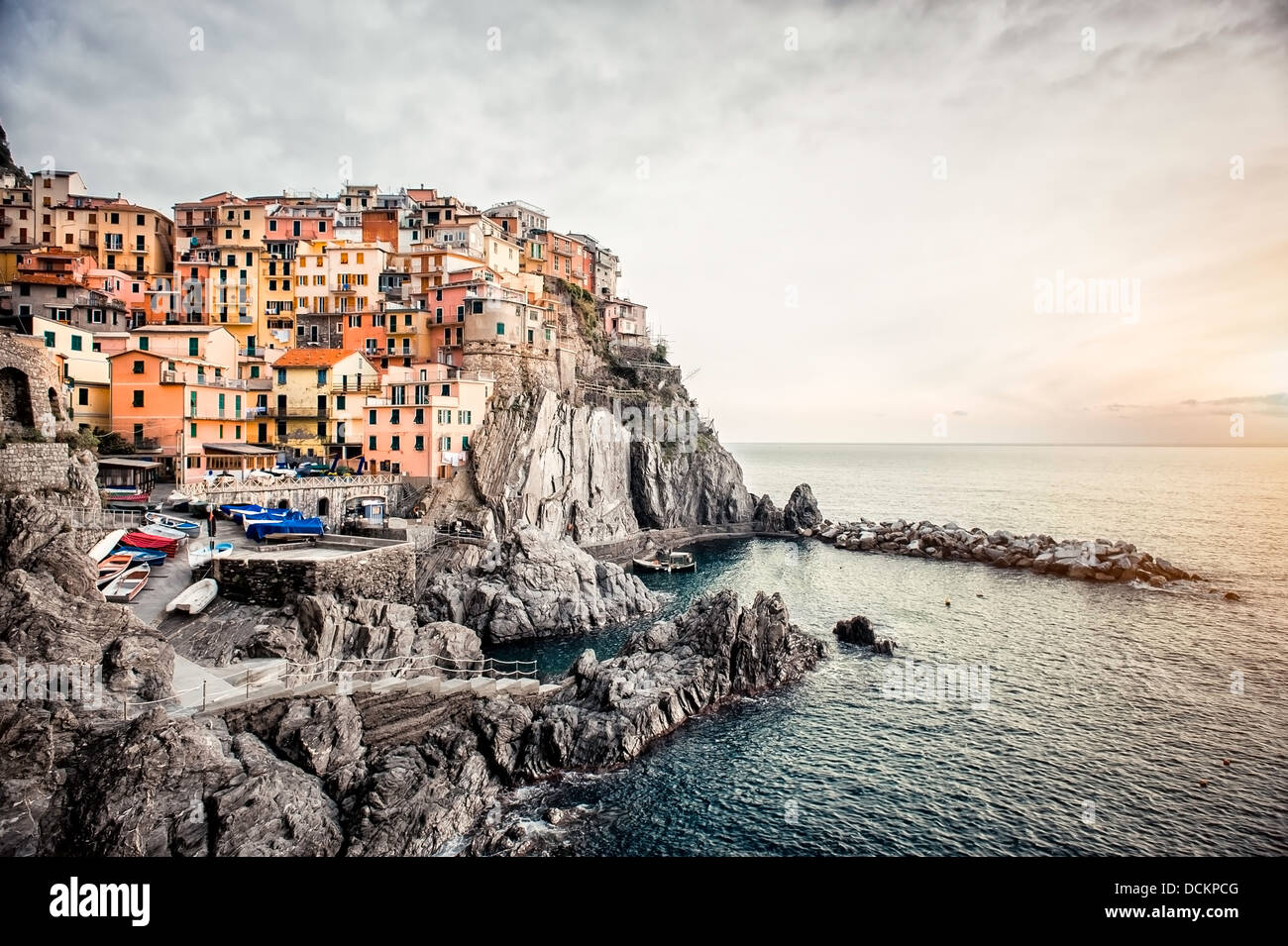 Ansicht von Manarola Stockfoto