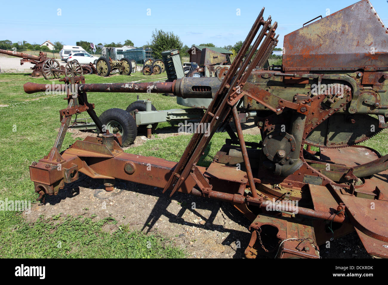 40-mm-Flak-Geschütz Stockfoto