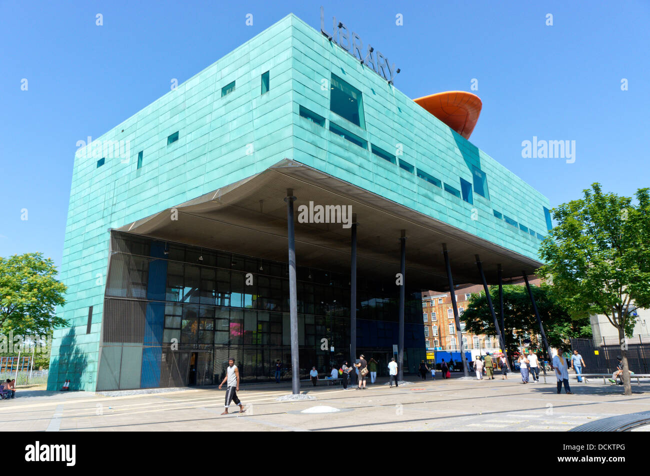 Peckham Library von Alsop und Störmer, gewann 2000 den Stirling-Preis für Architektur. Stockfoto