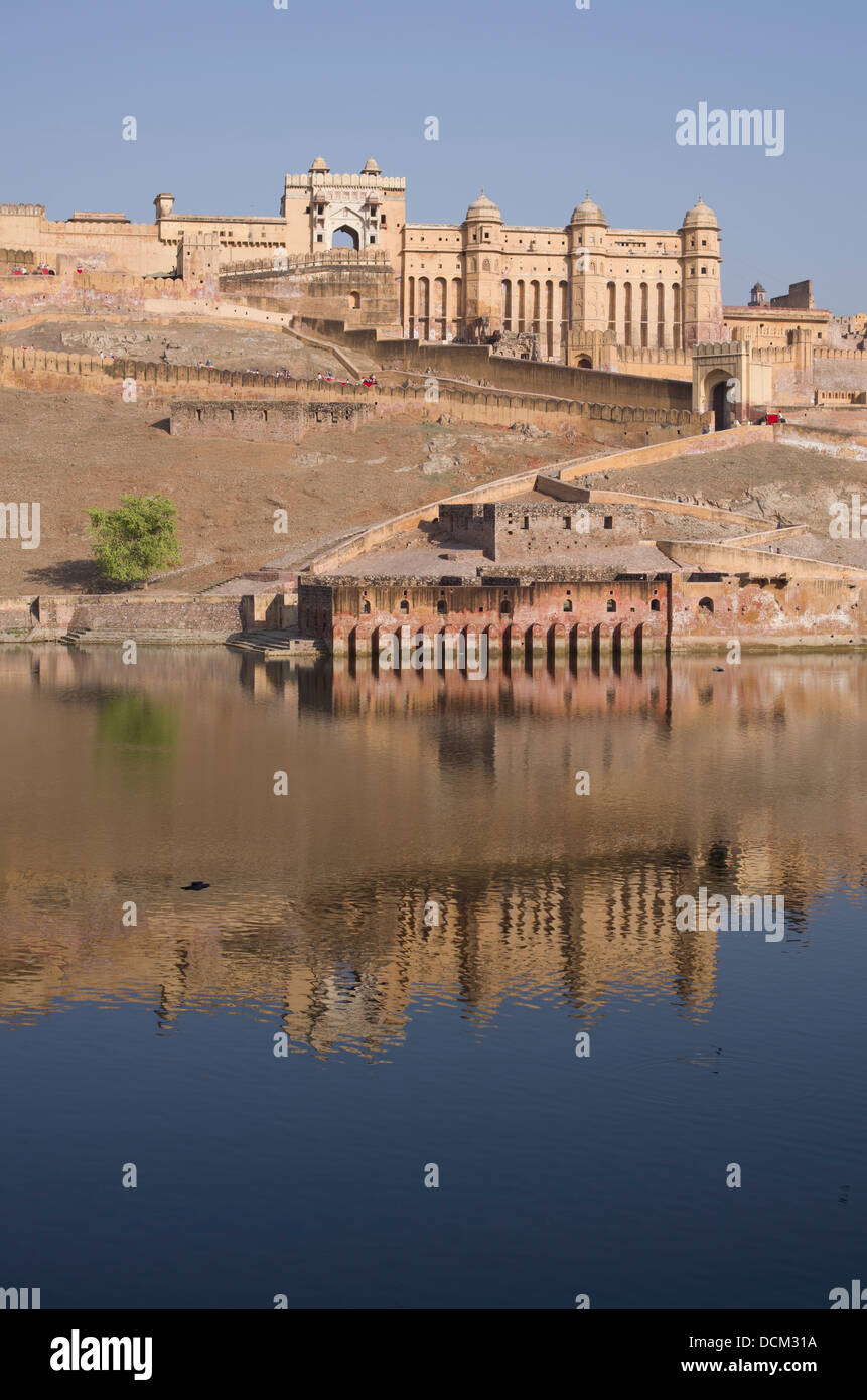 Amber (Amer) Fort / Schloss - Jaipur, Rajasthan, Indien Stockfoto