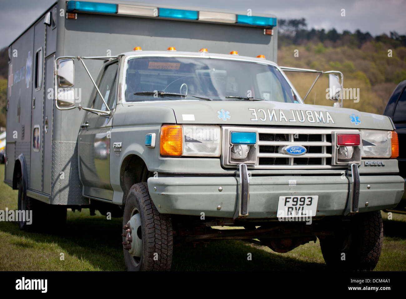 Ein Oldtimer bei einer Oldtimer-Show in den Midlands. Stockfoto