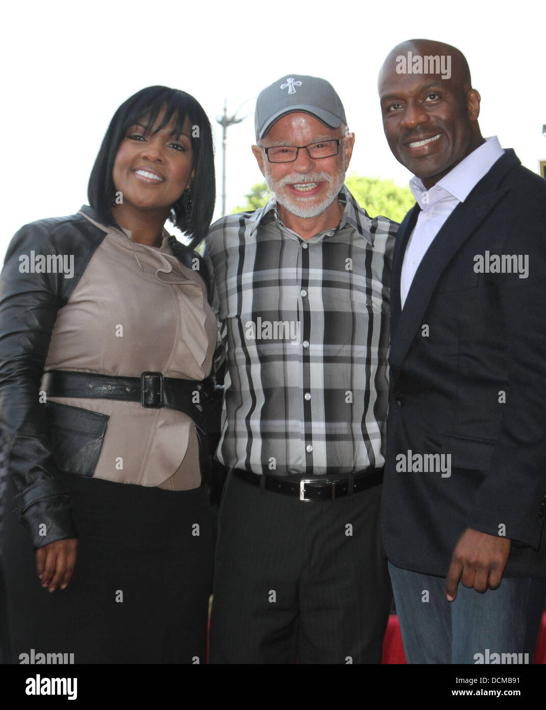 CeCe Winans, Jim Bakker und BeBe Winans BeBe Winans und CeCe Winans werden auf der Hollywood Walk von Fame Hollywood, Kalifornien - 20.10.11 geehrt. Stockfoto