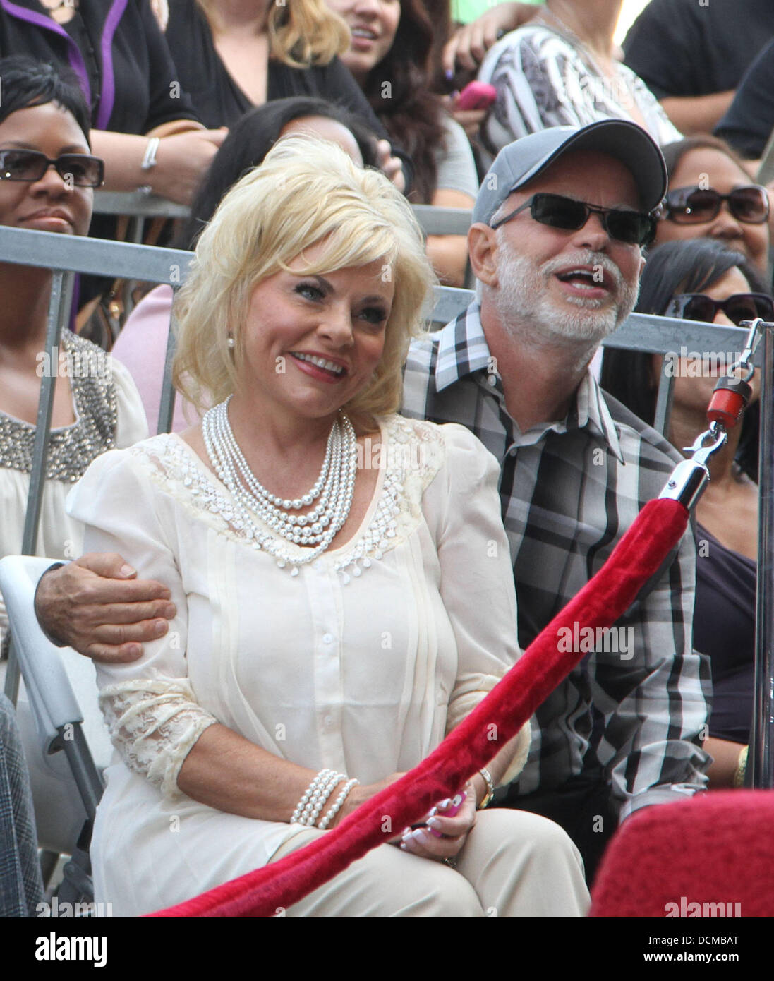 Lori Bakker und Jim Bakker BeBe Winans und CeCe Winans werden auf der Hollywood Walk von Fame Hollywood, Kalifornien - 20.10.11 geehrt. Stockfoto