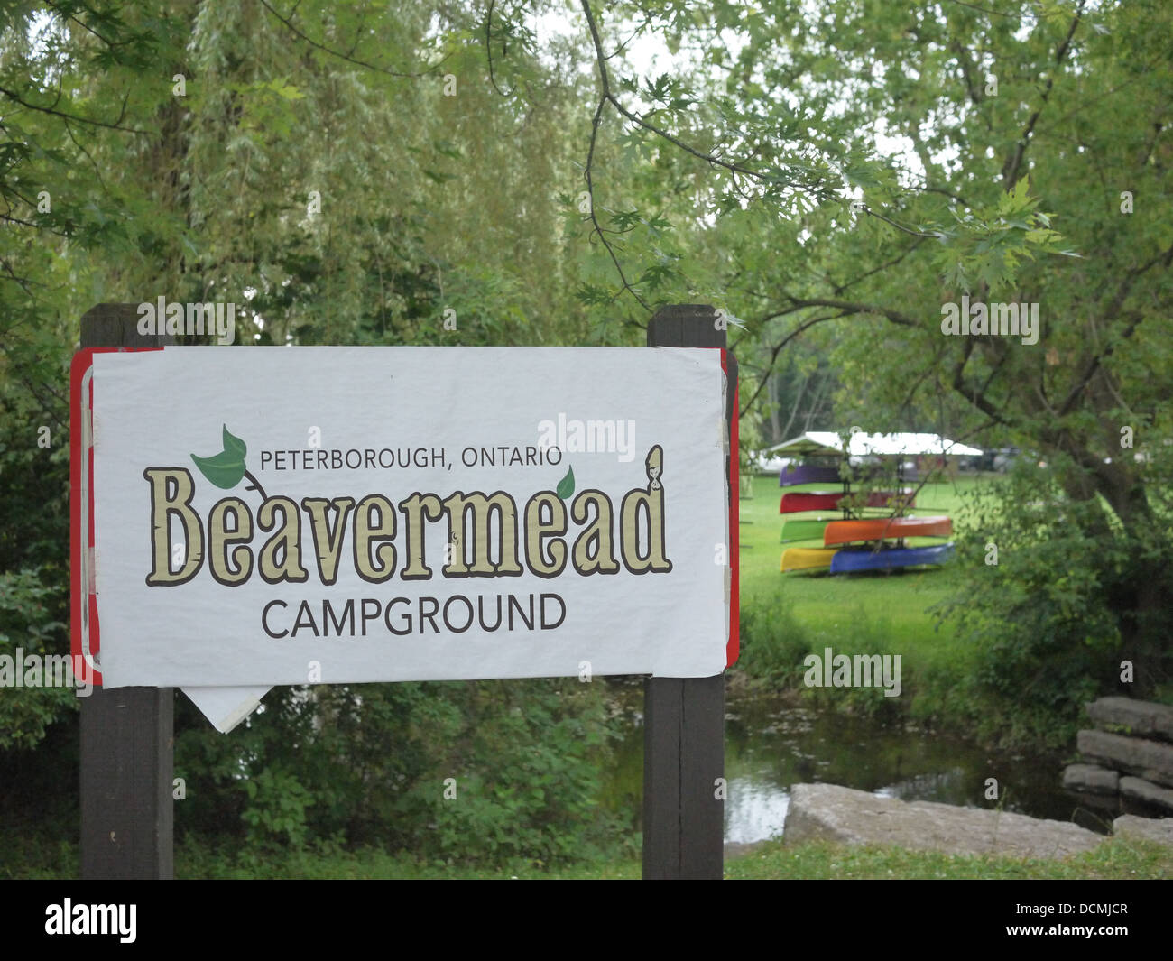 Beavermead Campingplatz Ontario peterborough Stockfoto