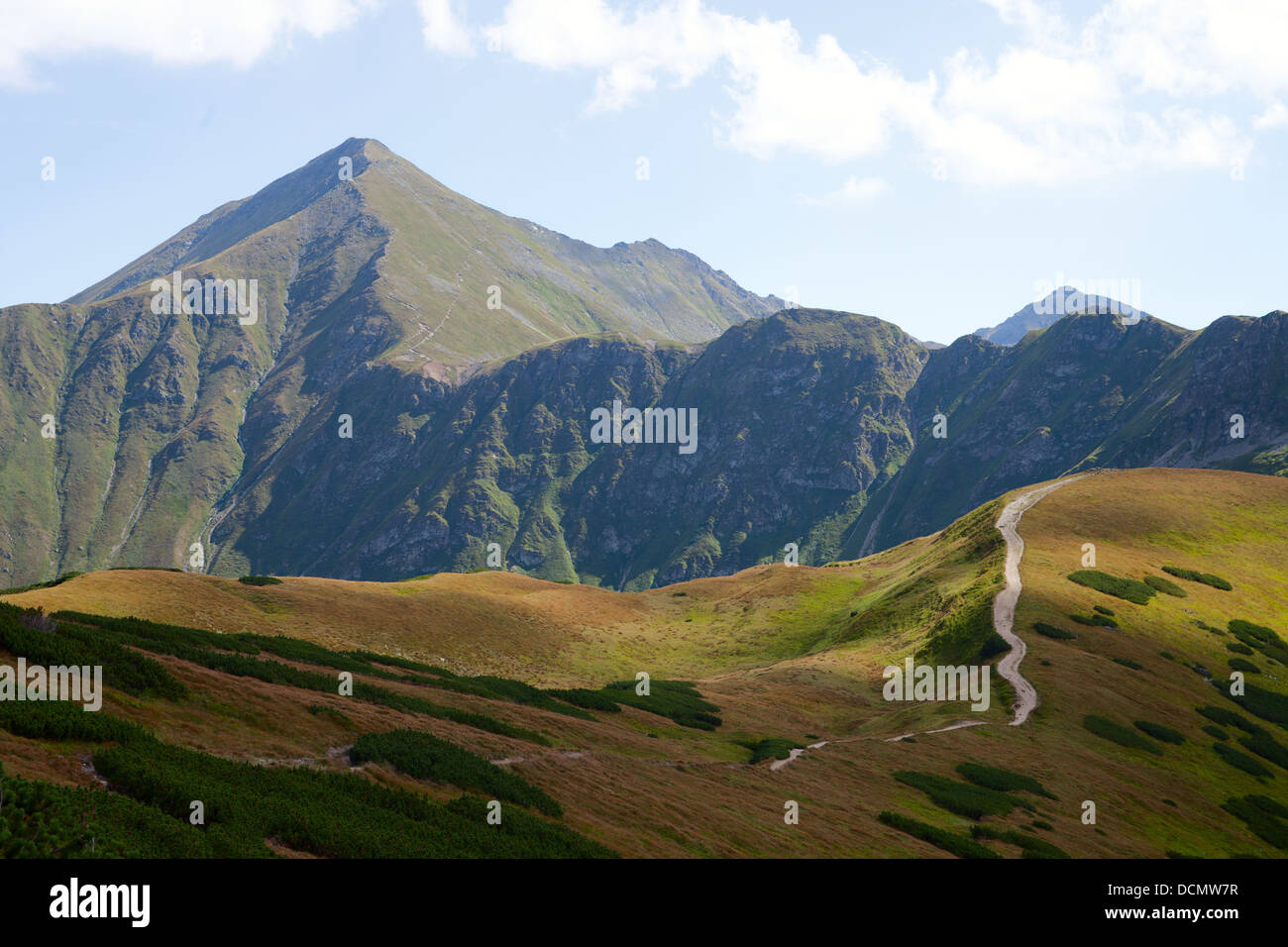 Westliche Tatra-Gebirge in Polen, Blyszcz Peak oder schöne Berglandschaft Stockfoto