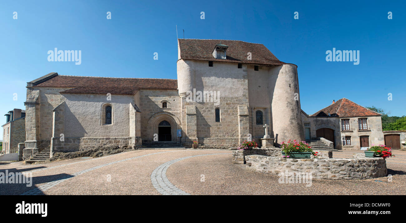 Kirche von Glenic in der Creuse, Limousin, Frankreich Stockfoto