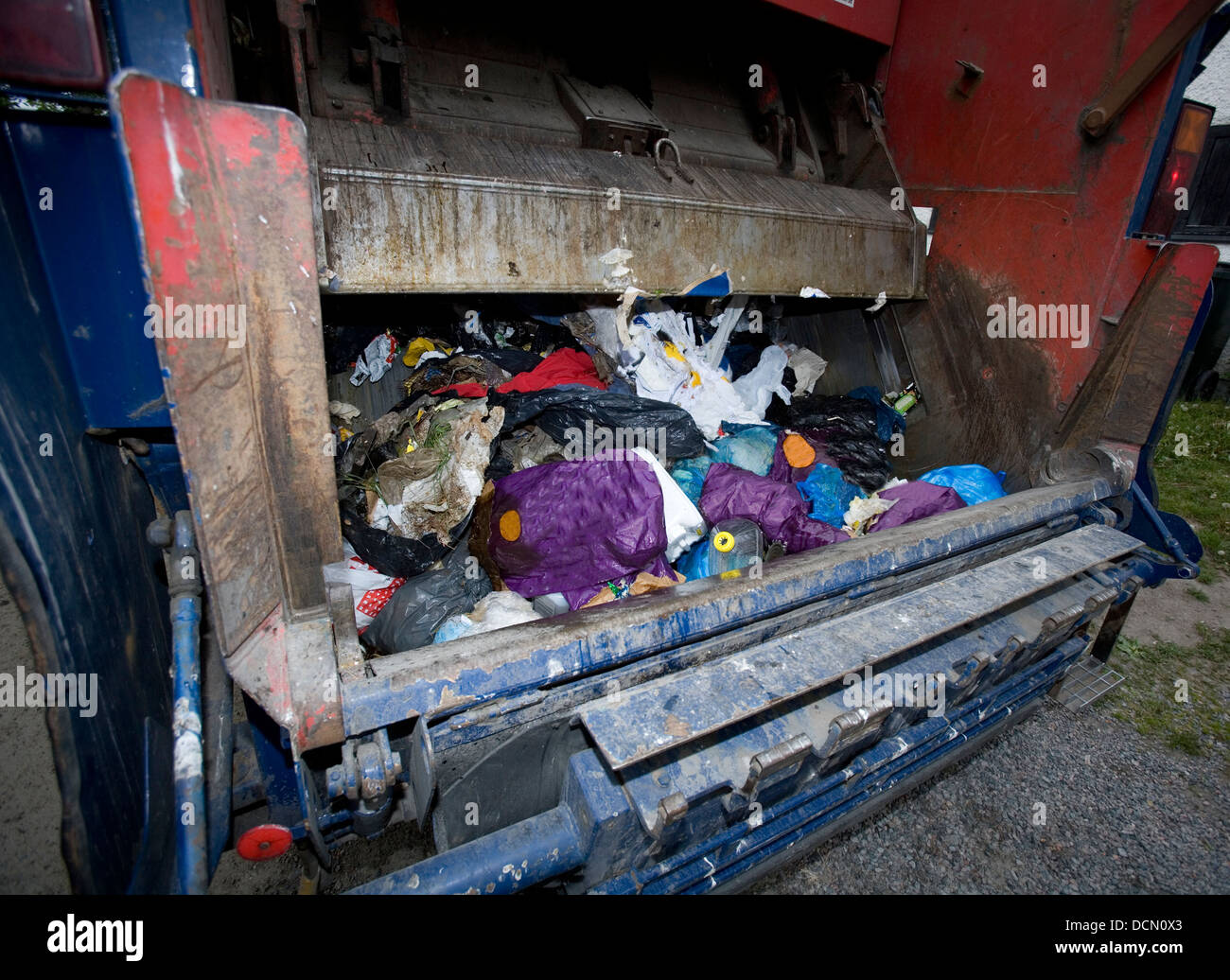 Müllwagen Stockfoto
