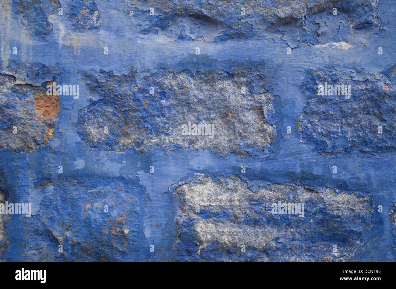 Blau gestrichene Wände von Jodhpur die blaue Stadt, Rajashtan, Indien Stockfoto