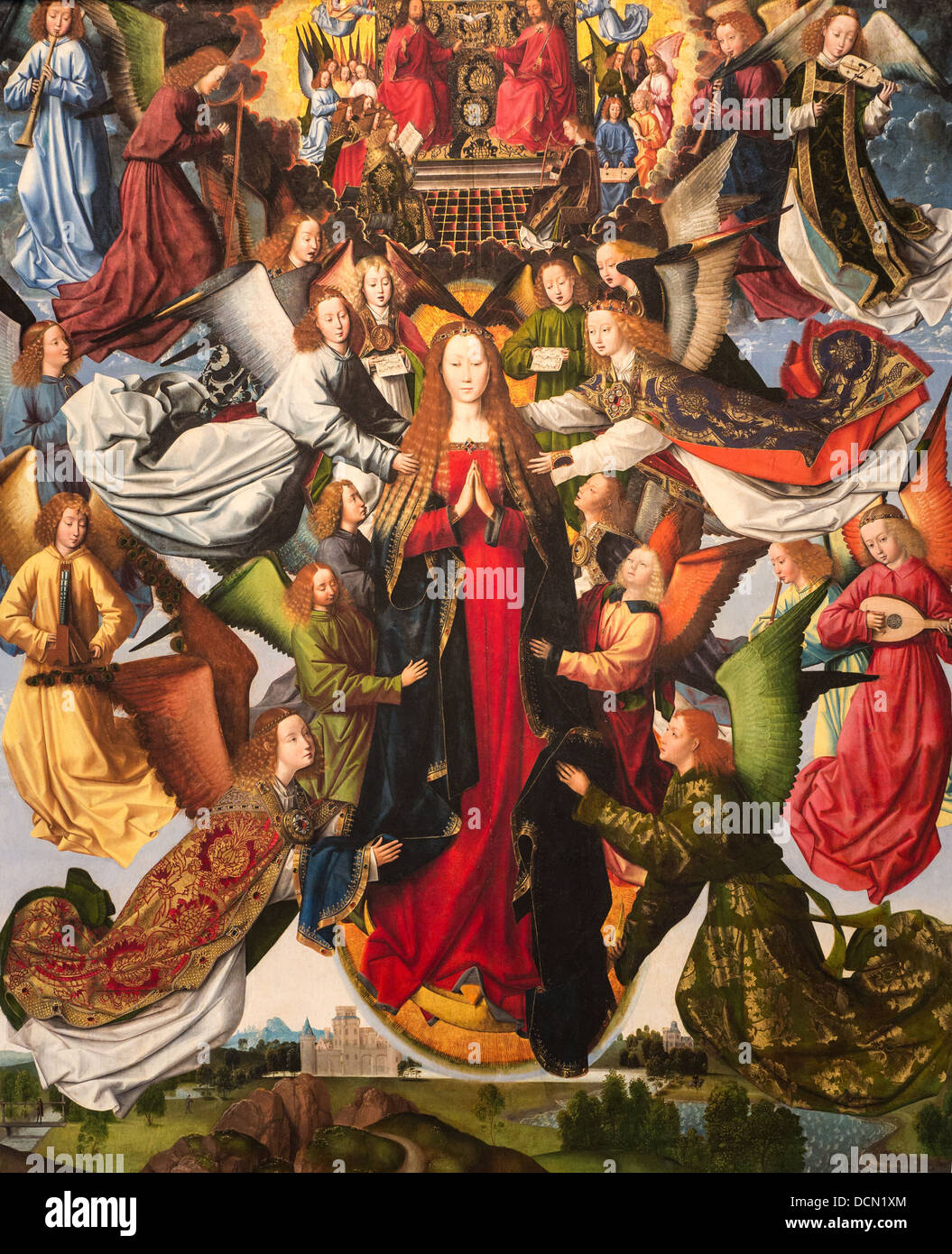 15. Jahrhundert - Maria, Königin des Himmels, um 1490, meistern, von der Legende von St. Lucy Philippe Sauvan-Magnet / aktive Museum Stockfoto