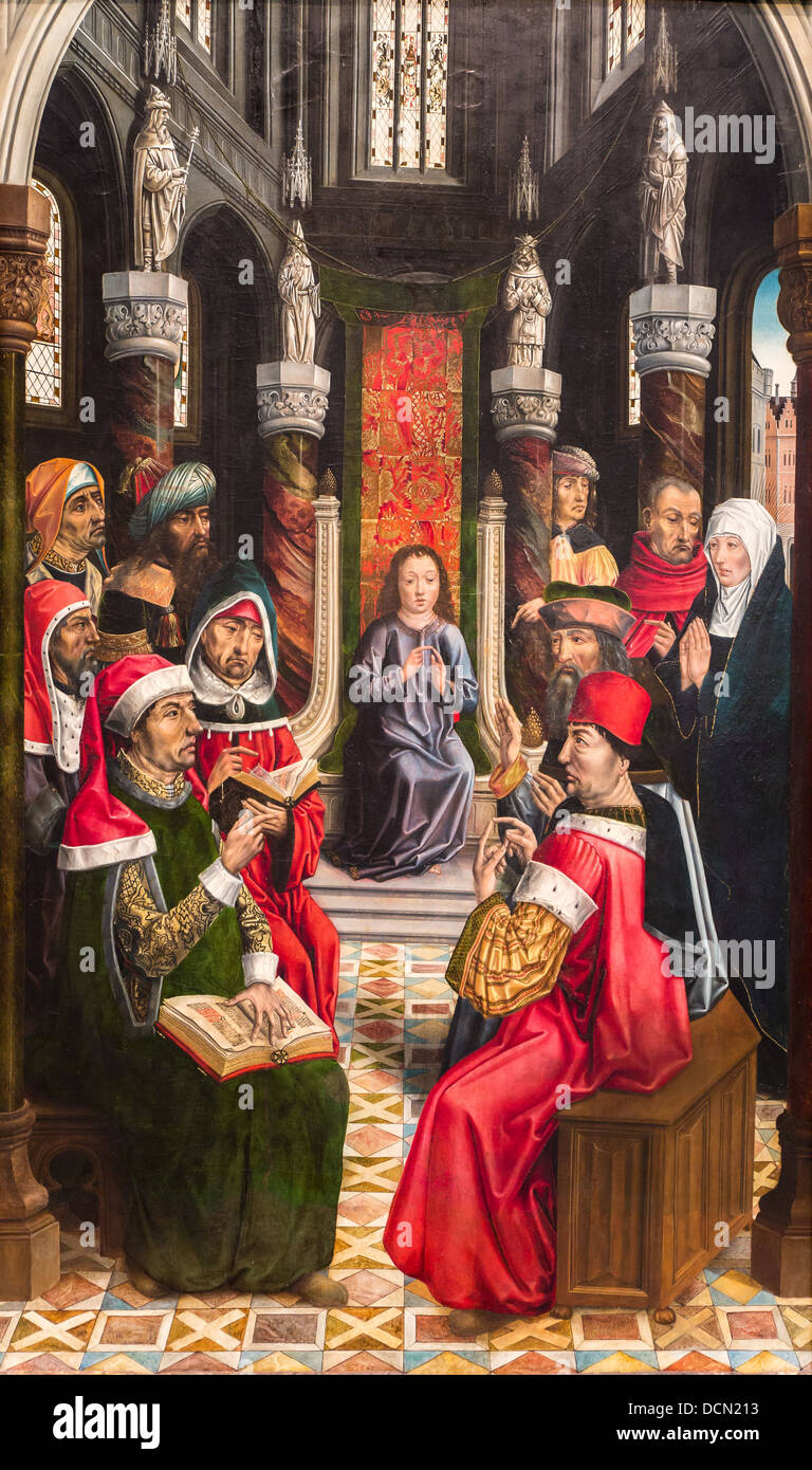 15. Jahrhundert - Christus unter den Ärzten, 1495 Meistern der Katholiken Könige Philippe Sauvan-Magnet / aktive Museum Stockfoto