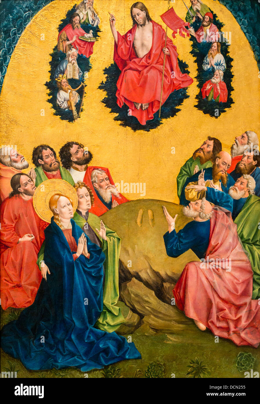 15. Jahrhundert - The Ascension, 1456 - Johann Koerbecke Philippe Sauvan-Magnet / aktive Museum Stockfoto