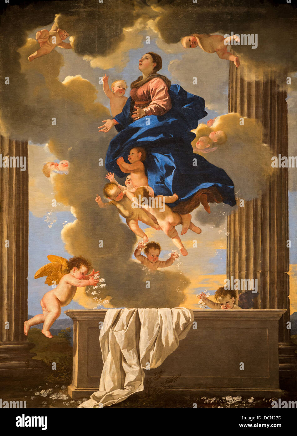 17. Jahrhundert - die Himmelfahrt der Jungfrau Maria, 1626 - Nicolas Poussin Philippe Sauvan-Magnet / aktive Museum Stockfoto