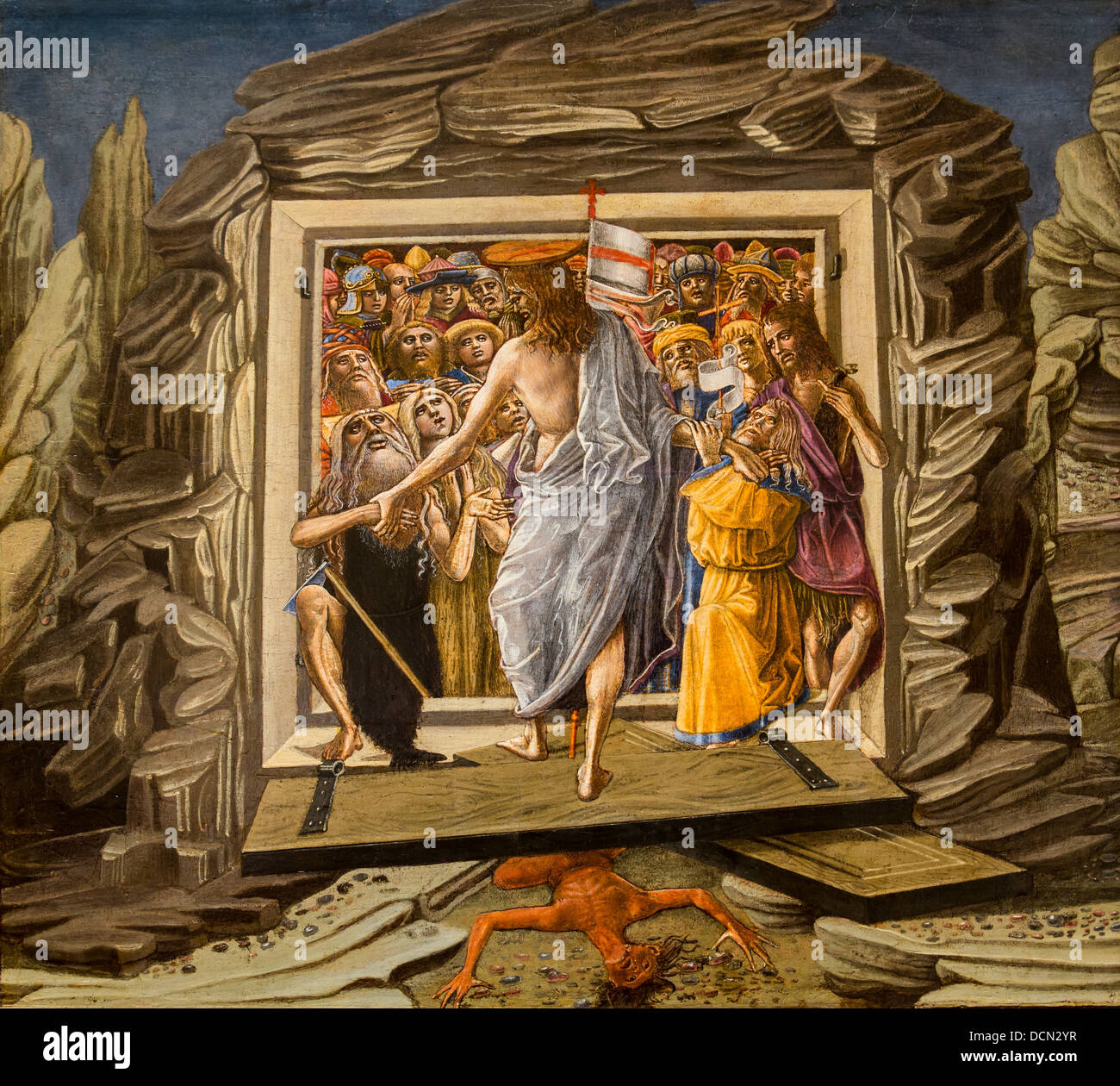 15. Jahrhundert - Christus in der Vorhölle, 1491 - Benvenuto di Giovanni Philippe Sauvan-Magnet / aktive Museum Stockfoto