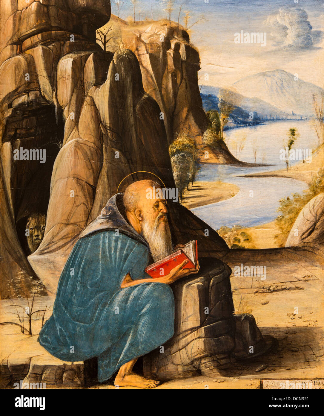 15. Jahrhundert - der Heilige Hieronymus lesen, 1476 - Alvise Vivarini Philippe Sauvan-Magnet / aktive Museum Stockfoto