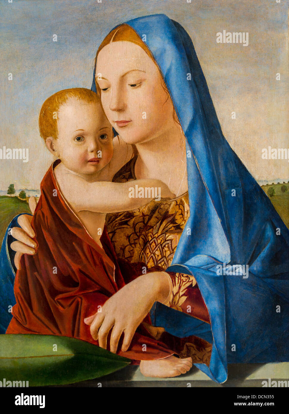 15. Jahrhundert - Madonna mit Kind, 1475 - Antonello da Messina Philippe Sauvan-Magnet / aktive Museum Stockfoto