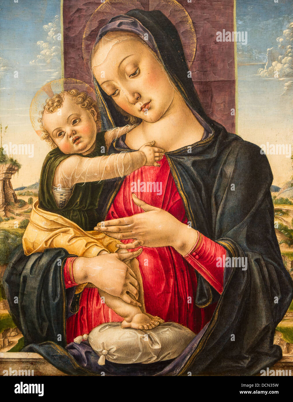 15. Jahrhundert - Madonna mit Kind, 1475 - Bartolomeo Vivarini Philippe Sauvan-Magnet / aktive Museum Stockfoto
