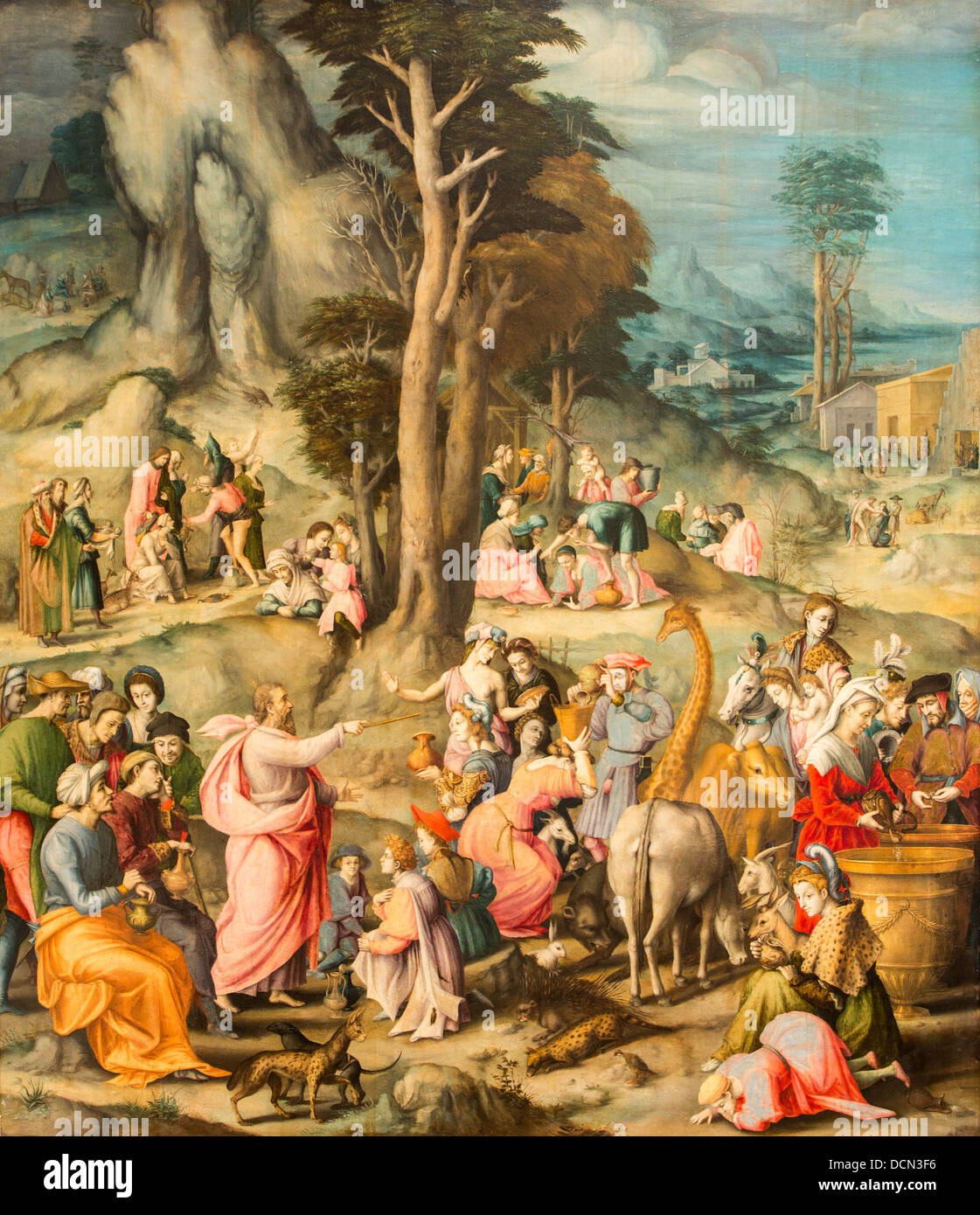 16. Jahrhundert - The Gathering Manna, vers 1550 - Bacchiacca Philippe Sauvan-Magnet / aktive Museum Stockfoto