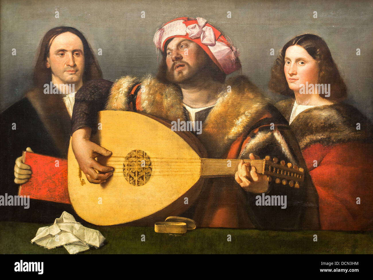 16. Jahrhundert - A Konzert, 1518 - Giovanni Cariani Philippe Sauvan-Magnet / aktive Museum Stockfoto