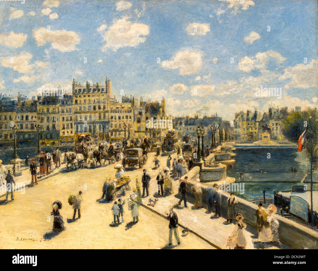 19. Jahrhundert - Pont Neuf, Paris, 1873 - Auguste Renoir Philippe Sauvan-Magnet / aktive Museum Stockfoto