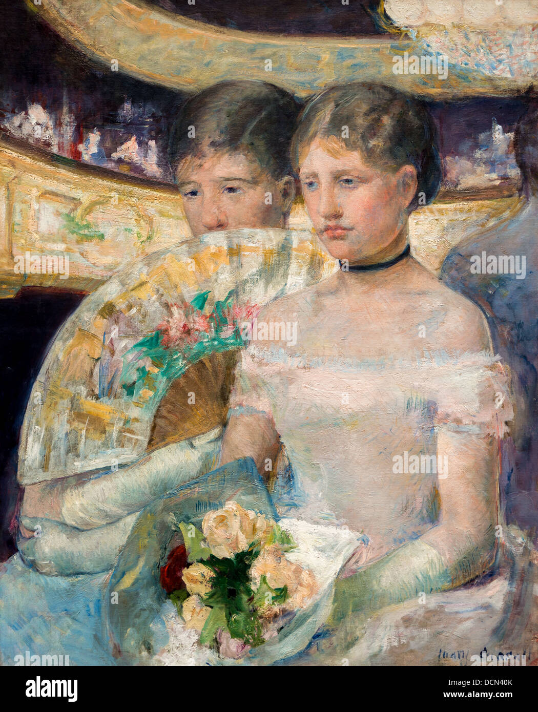 19. Jahrhundert - die Loge, 1882 - heiraten Cassatt Philippe Sauvan-Magnet / aktive Museum Stockfoto