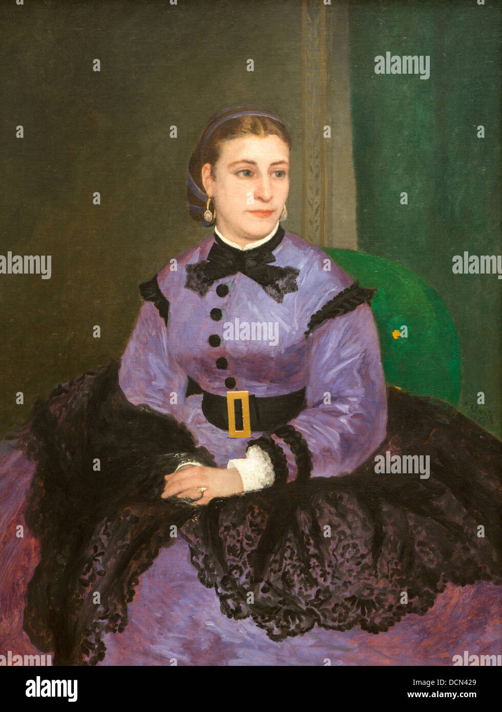 19. Jahrhundert - Mademoiselle Sicot, 1865 - Auguste Renoir Philippe Sauvan-Magnet / aktive Museum Stockfoto