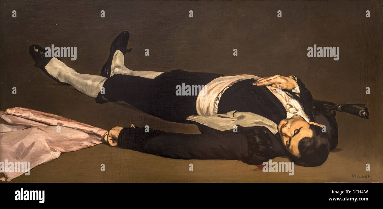 19. Jahrhundert - die tote Toreador, 1864 - Edouard Manet Philippe Sauvan-Magnet / aktive Museum Stockfoto