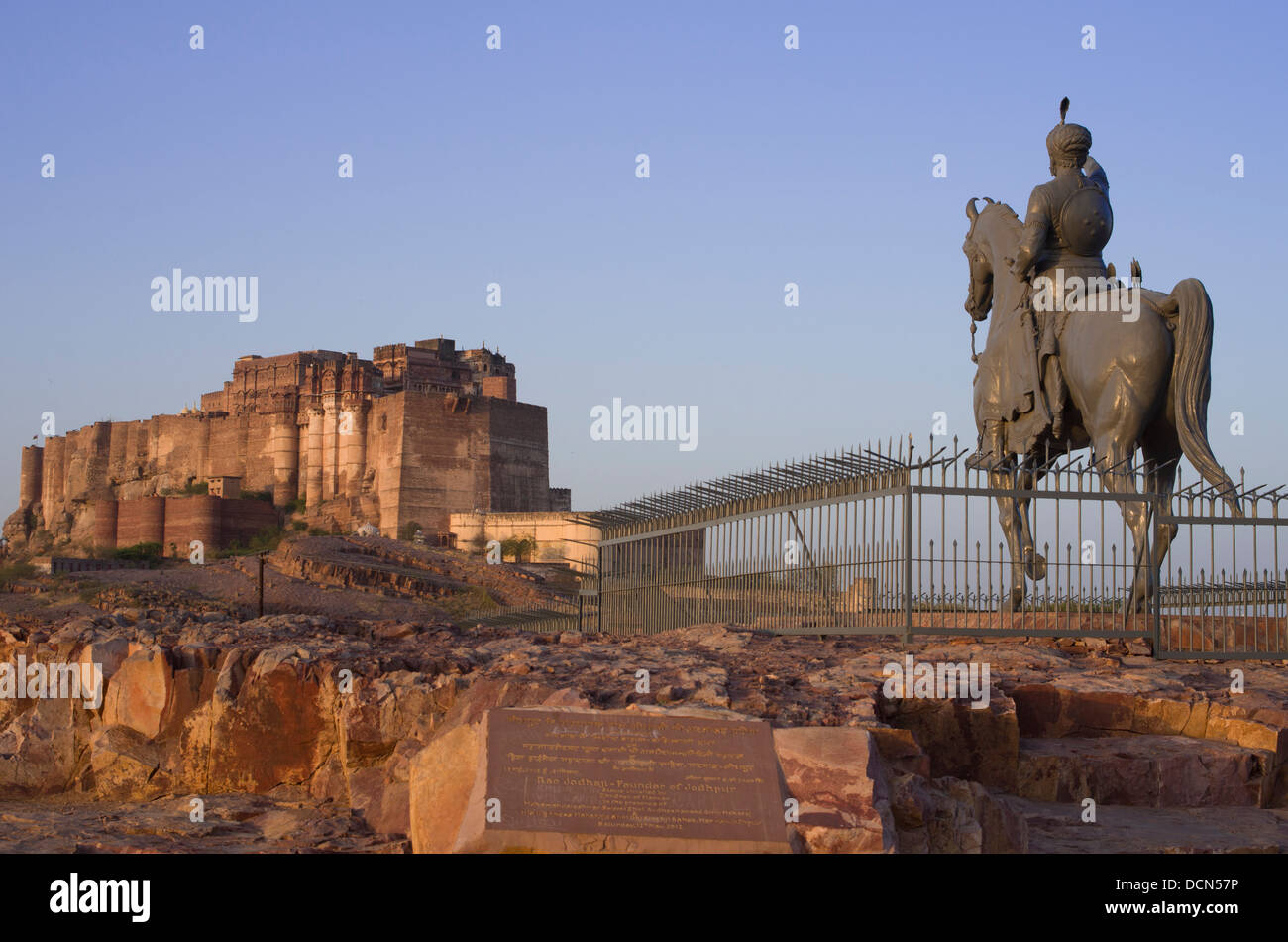 Meherangarh Fort - Jodhpur, Rajashtan, Indien Stockfoto