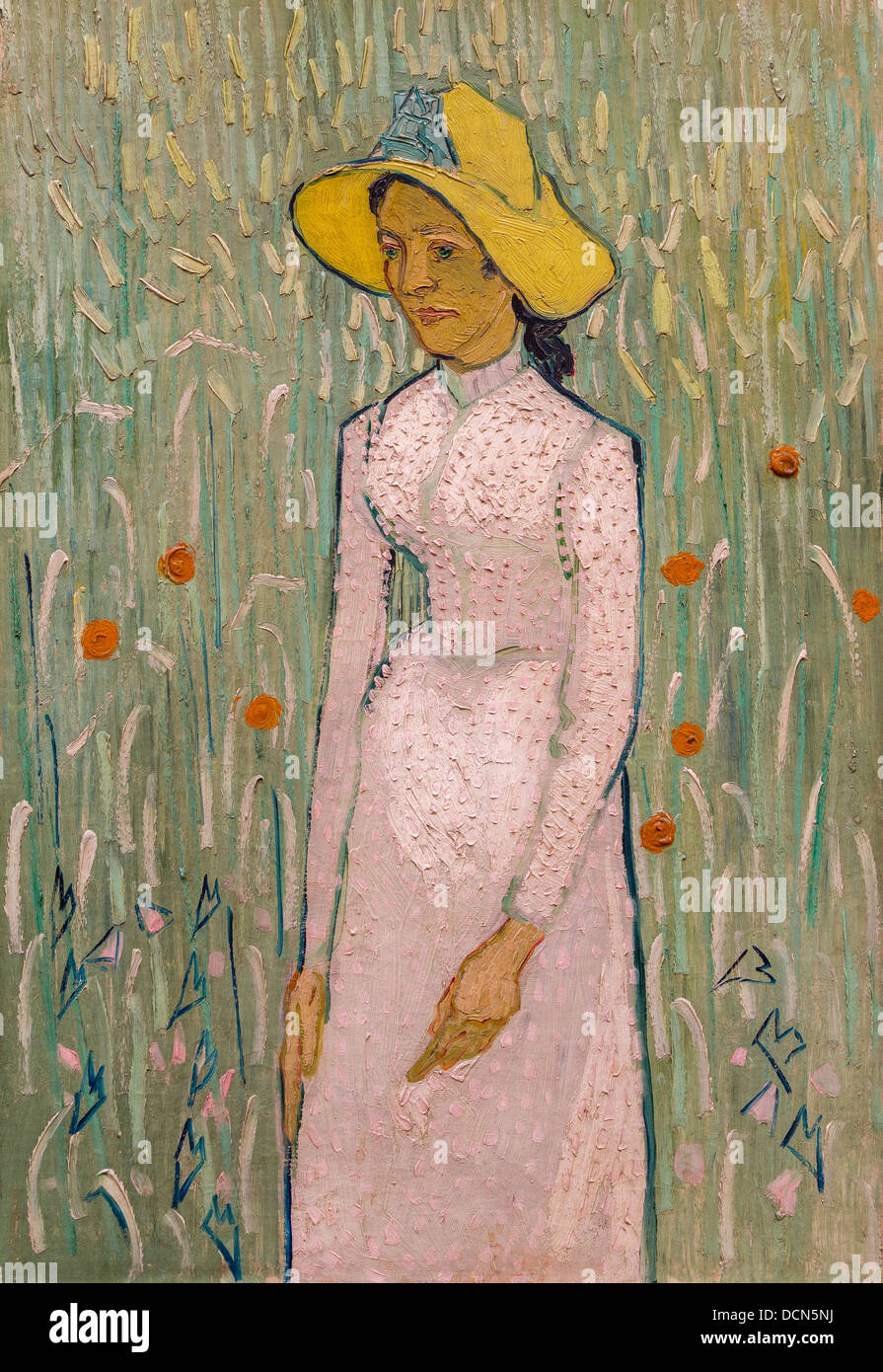 19. Jahrhundert - Mädchen in weiß - Vincent Van Gogh (1890) Philippe Sauvan-Magnet / aktive Museum Stockfoto