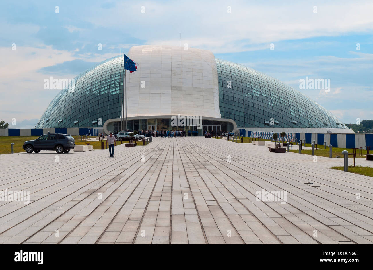 Neue Gebäude des georgischen Parlaments in Kutaissi, Georgien Stockfoto