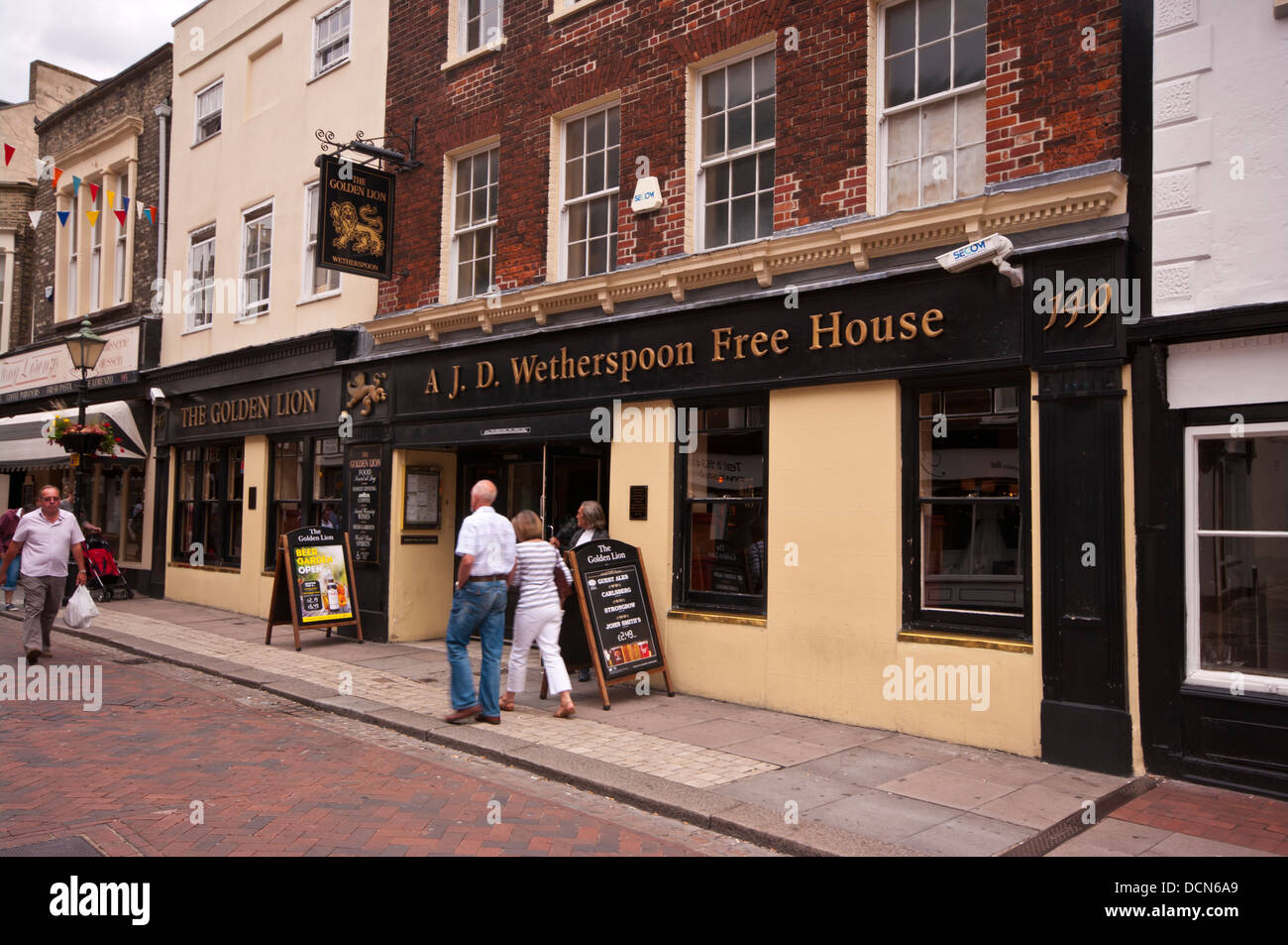 Die goldenen Löwen Gasthaus Pub Rochester Hautpstraße Kent UK Stockfoto