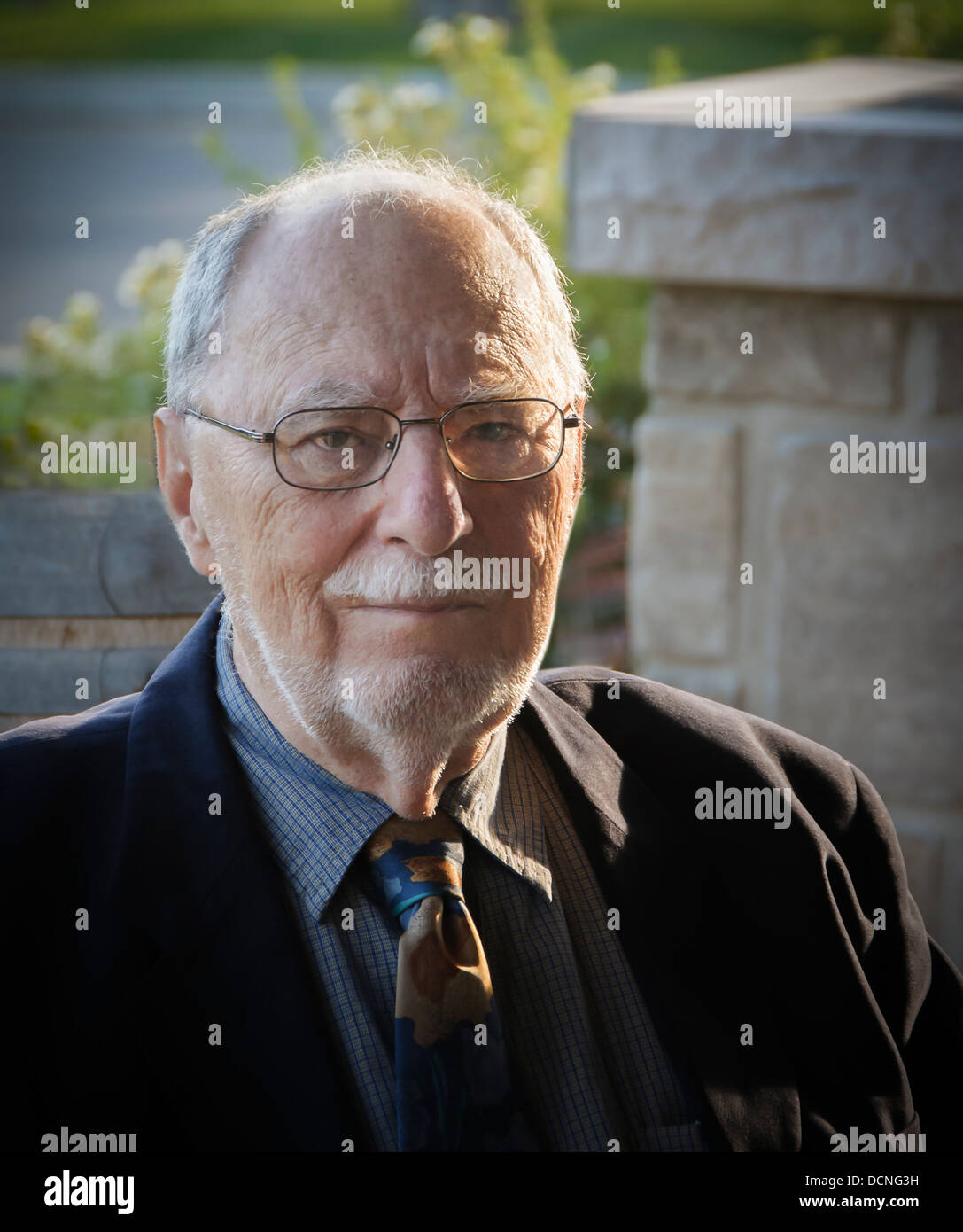 elegante senior Gentleman Porträt closeup Stockfoto