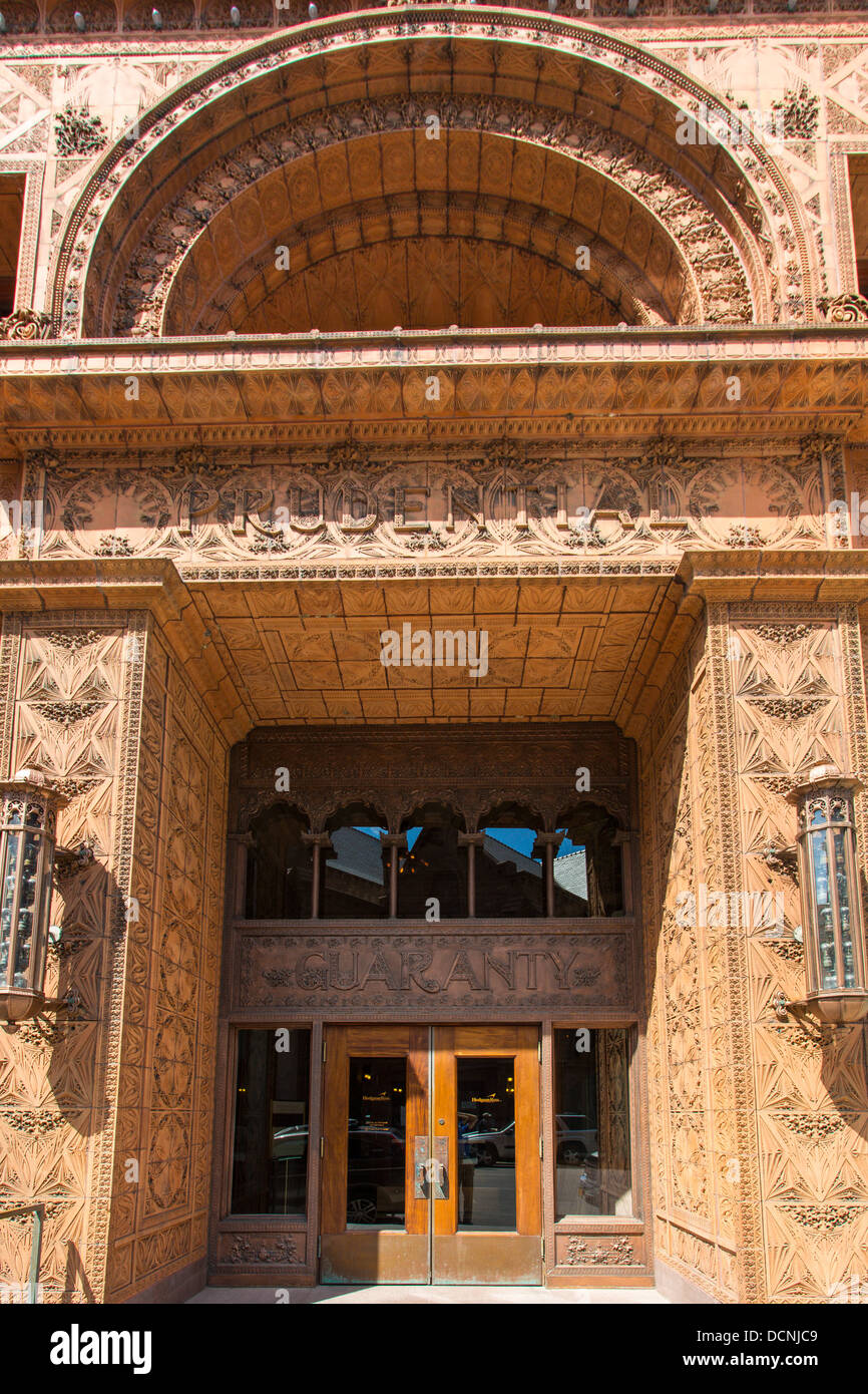 Garantie-Gebäude erbaut 1896 entworfen von Louis Sullivan in der Stadt Buffalo New York Vereinigte Staaten Stockfoto