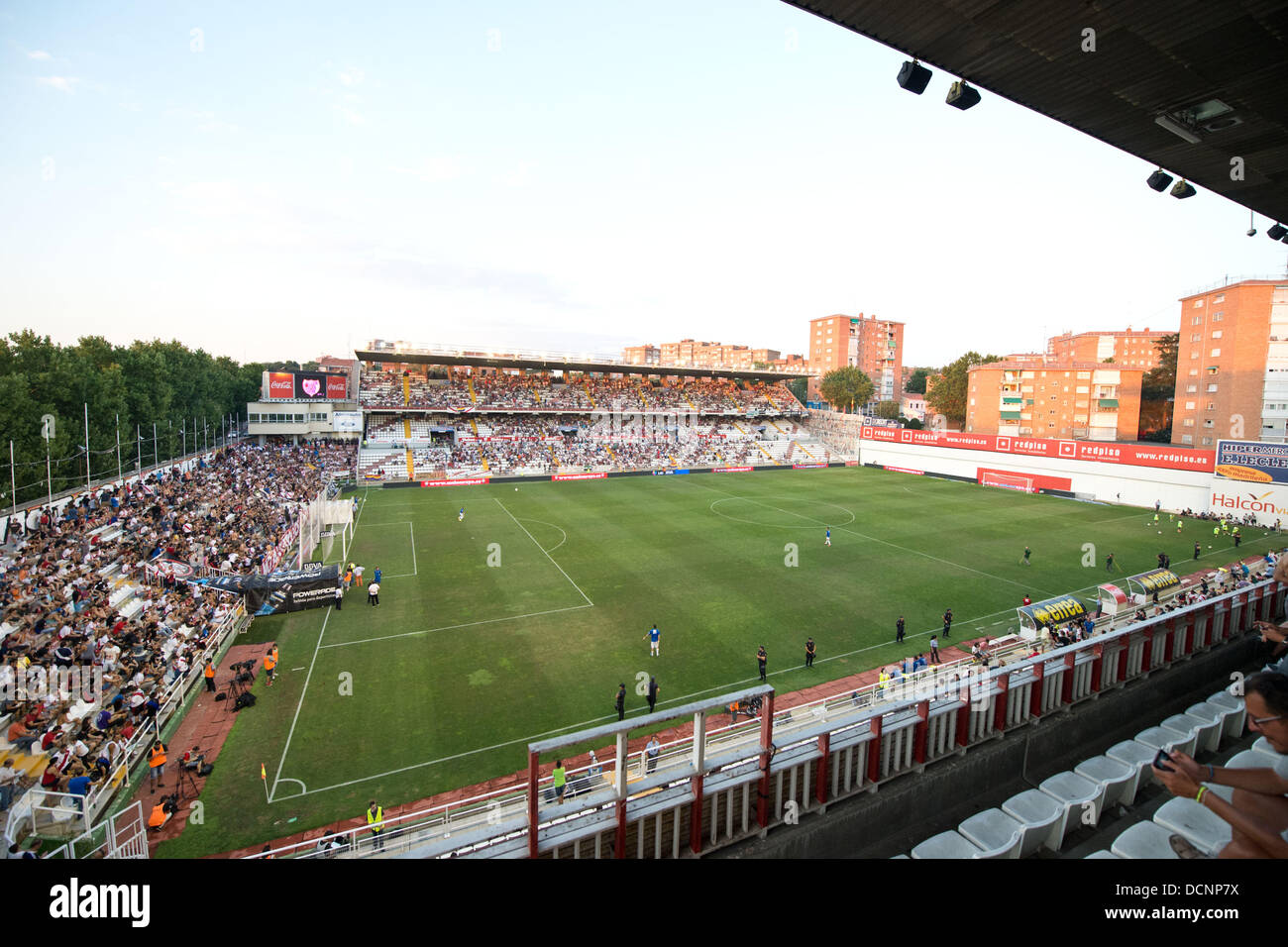 Gesamtansicht, 19. August 2013 - Fußball / Fußball: spanische Primera Division "Liga BBVA (Espanola)" match zwischen Rayo Vallecano 3-0 Elche CF in Campo de Futbol de Vallecas in Madrid, Spanien. (Foto von Enrico Calderoni/AFLO SPORT) Stockfoto