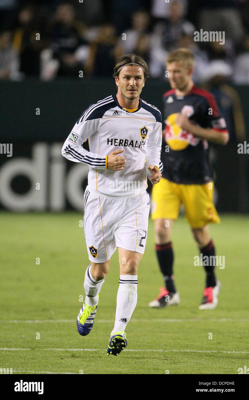 David Beckham beim letzten Galaxy Spiel in Carson gegen New York Red Bulls. Los Angeles, Kalifornien - 03.11.11 Stockfoto