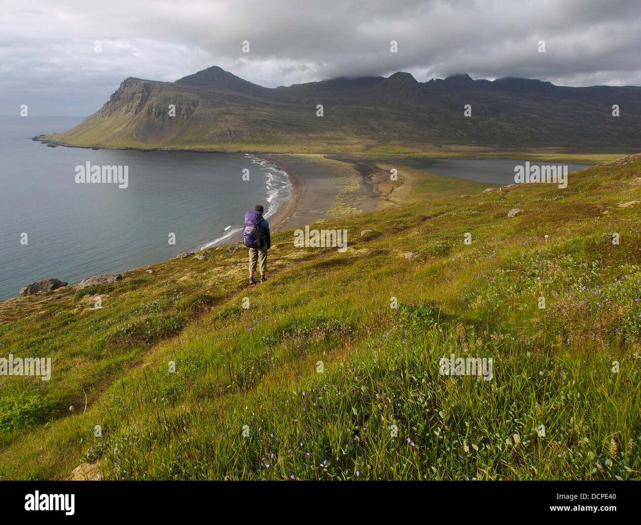 Vöðlavík Einlass, Island Stockfoto