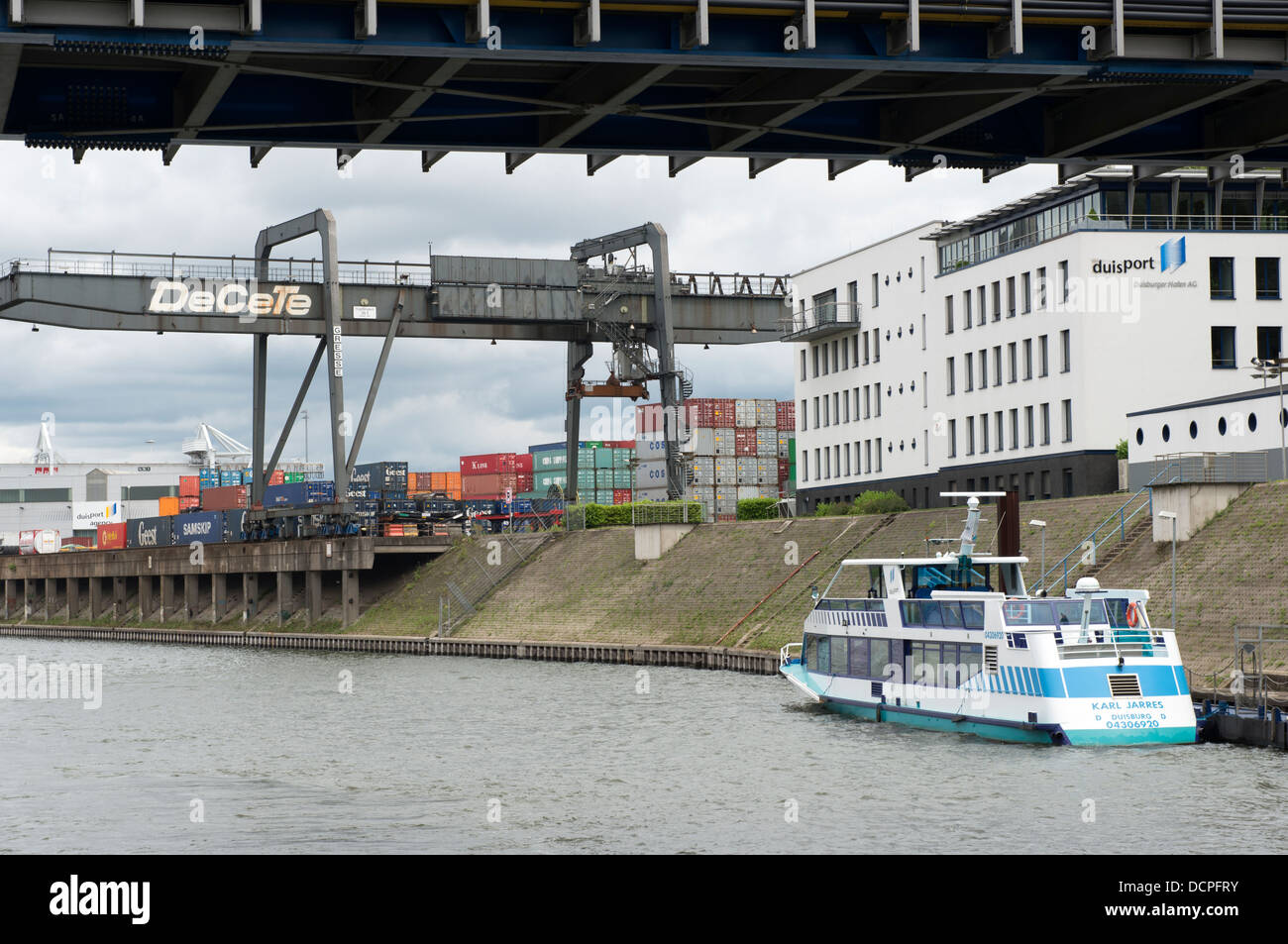 Duisport, Duisburg, Deutschland. Stockfoto