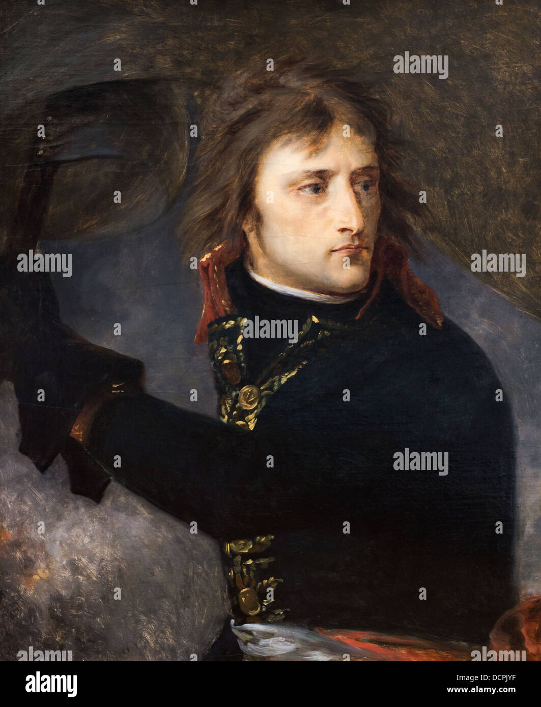 18. Jahrhundert - Napoléon Bonaparte at der Brücke von Arcole, 1796 - Baron Antoine-Jean gros Stockfoto