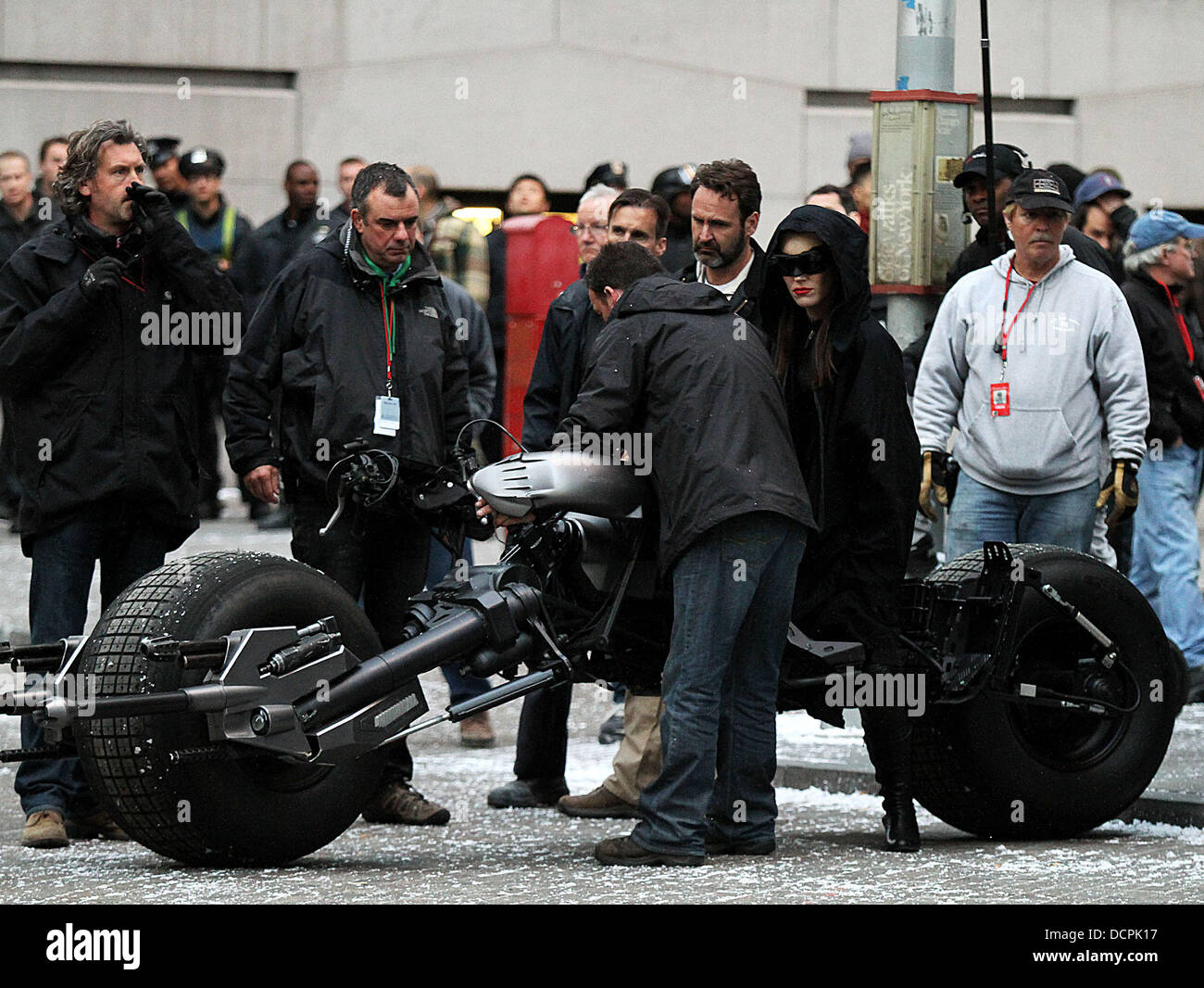 Catwoman Auf Dem Filmset Batman The Dark Knight Rises New York City Usa 06 11 11 Stockfotografie Alamy