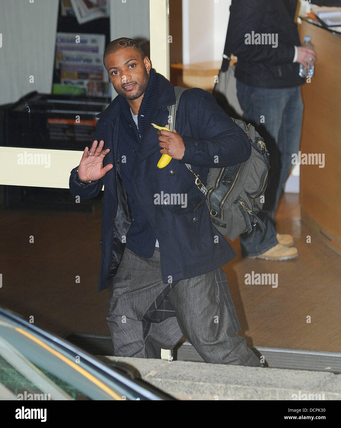 Jonathan Gill von JLS, bei der X Faktor Fountain Studios London, England - 06.11.11, Stockfoto