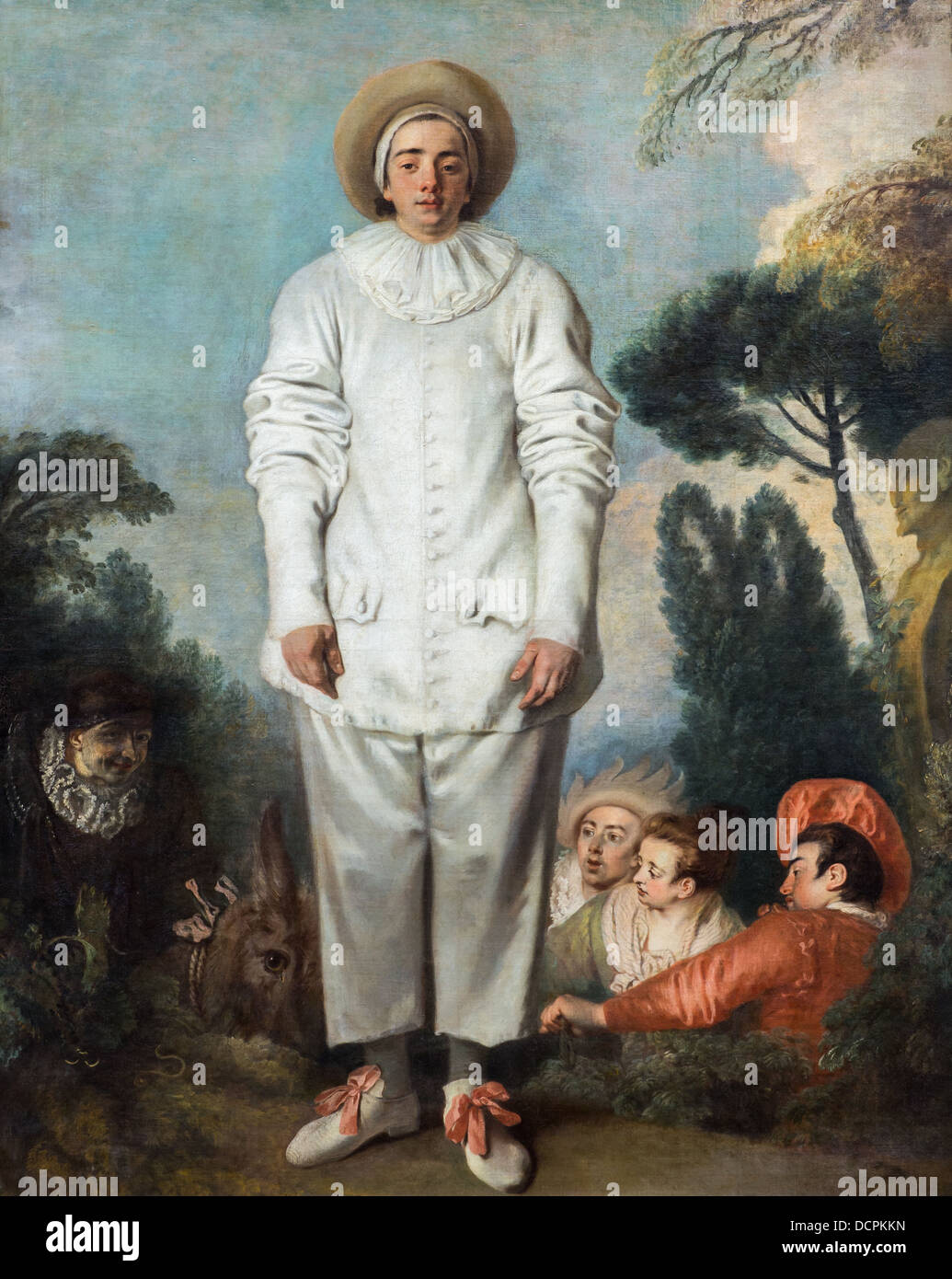 18. Jahrhundert - Pierrot, etwa 1718 - Jean-Antoine Watteau Philippe Sauvan-Magnet / aktive Museum Stockfoto