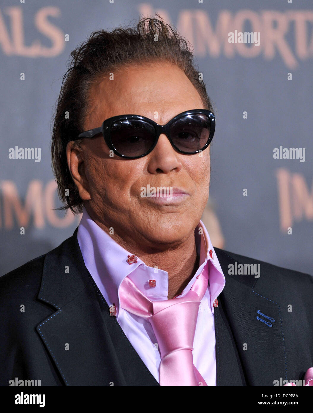 Mickey Rourke 'Unsterblichen 3D' Los Angeles premiere beim Nokia Theatre L.A. Live Los Angeles, Kalifornien - 07.11.11 Stockfoto